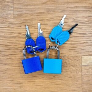 Decorative padlocks and keys 🔐💙💙